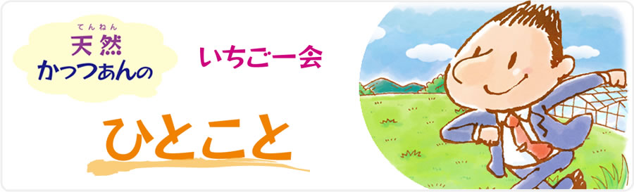 天然かっつぁんのいちご一会 ひとこと